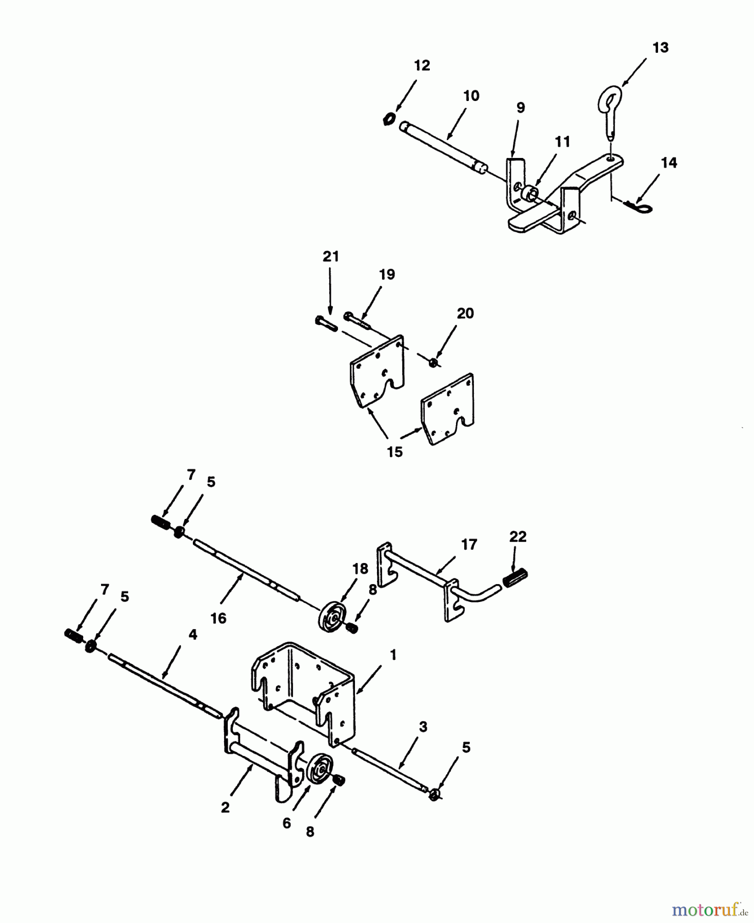  Toro Neu Mowers, Lawn & Garden Tractor Seite 2 R1-16O804 (316-8) - Toro 316-8 Garden Tractor, 1992 (2000001-2999999) HITCHES