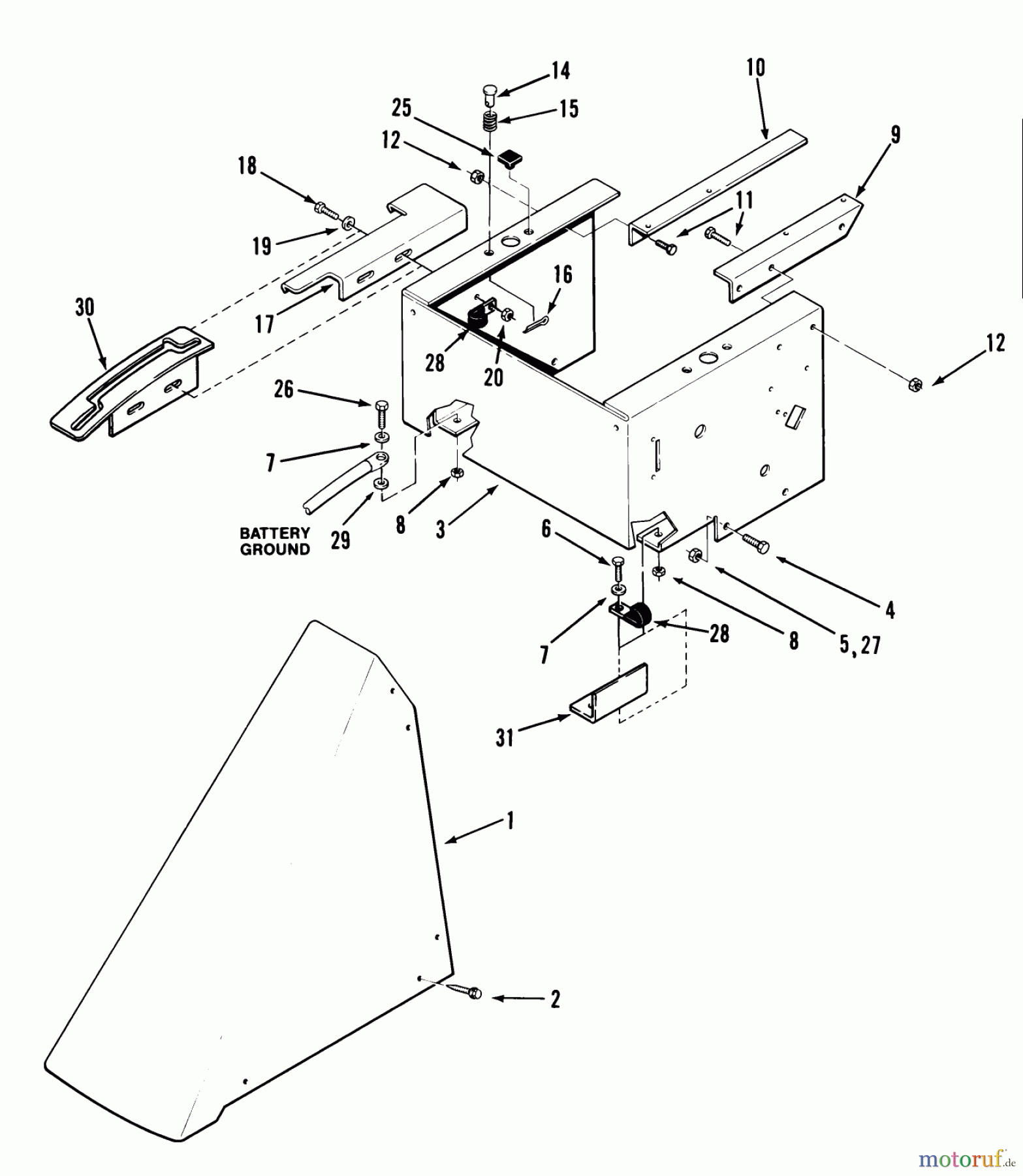  Toro Neu Mowers, Rear-Engine Rider 33-08B402 (108-4) - Toro 108-4 Rear Engine Rider, 1988 SHEET METAL