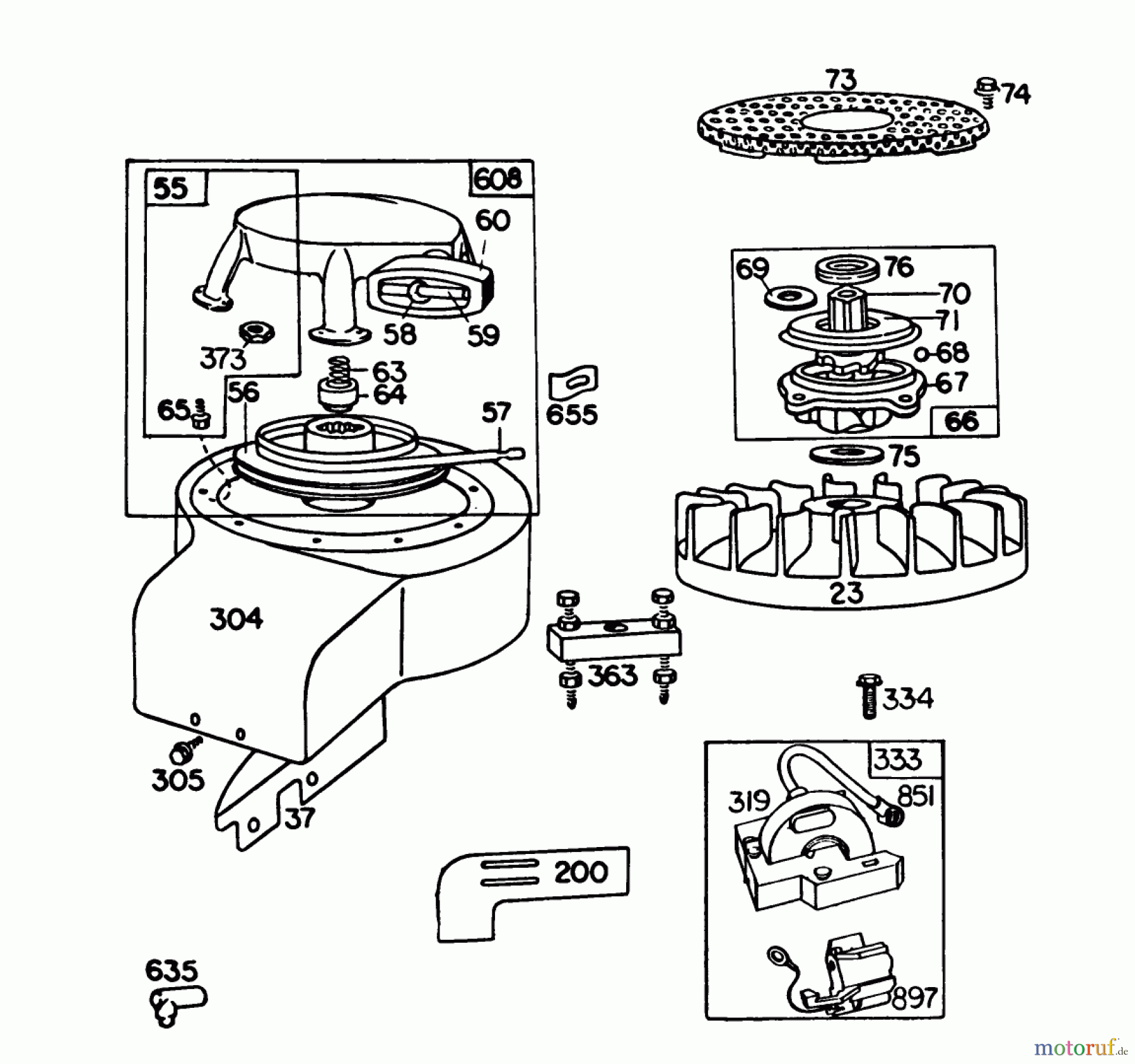  Toro Neu Mowers, Rear-Engine Rider 56138 (8-32) - Toro 8-32 Rear Engine Rider, 1985 (5000001-5999999) ENGINE BRIGGS & STRATTON MODEL NO. 191702-2133-01 #3