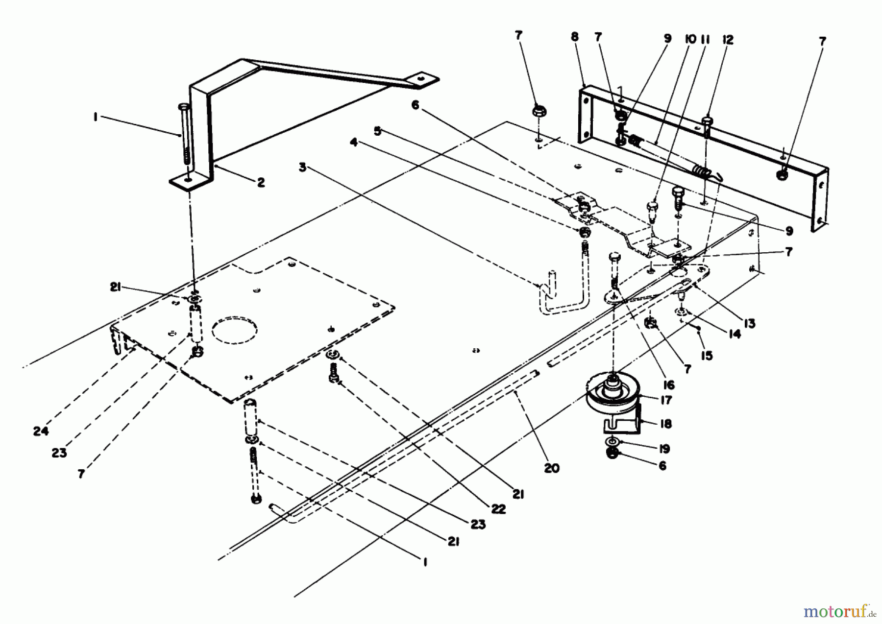  Toro Neu Mowers, Rear-Engine Rider 56145 (8-32) - Toro 8-32 Rear Engine Rider, 1986 (6000001-6999999) TRACTION ASSEMBLY