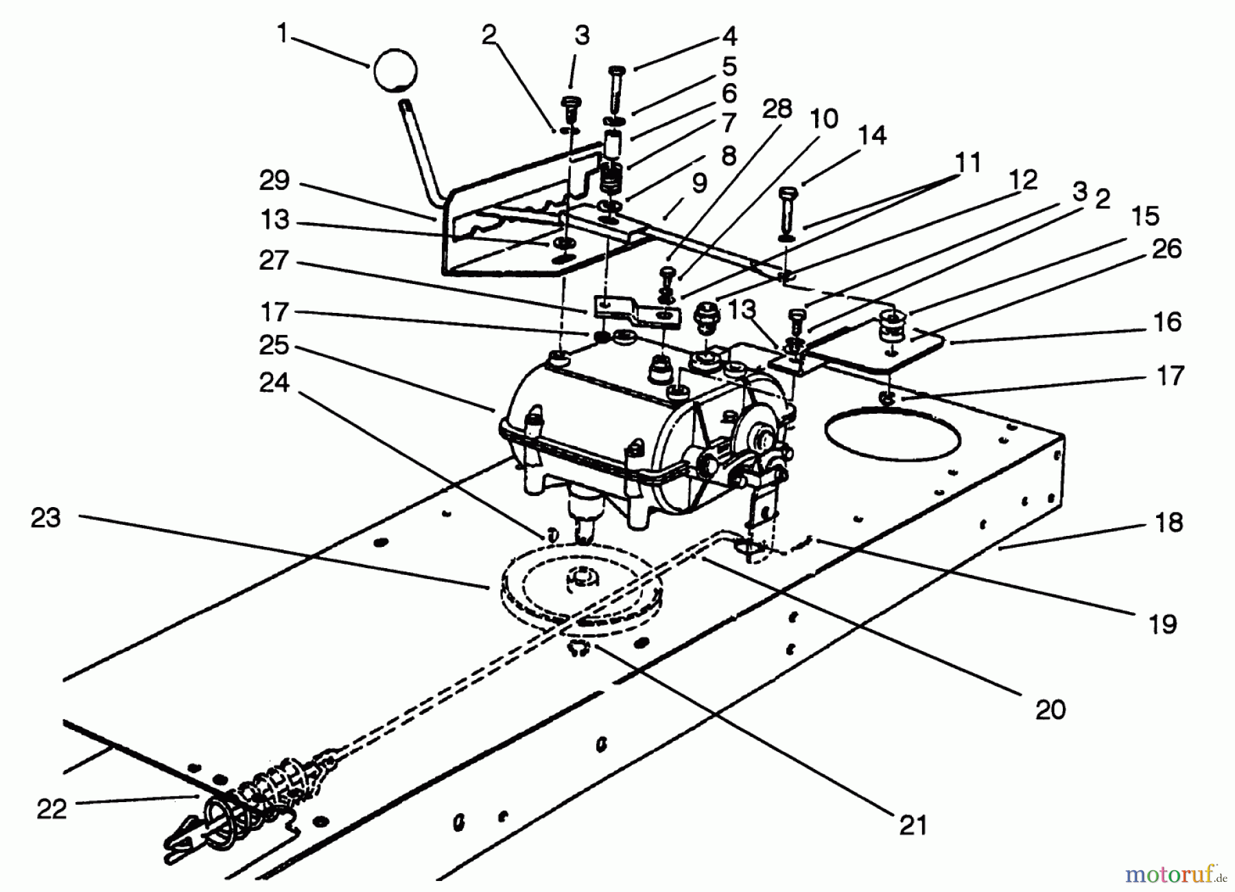  Toro Neu Mowers, Rear-Engine Rider 56195 (12-32) - Toro 12-32 Rear Engine Rider, 1992 (2000001-2999999) TRANSMISSION LINKAGE ASSEMBLY