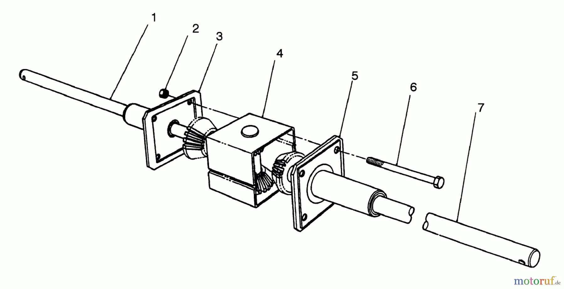  Toro Neu Mowers, Rear-Engine Rider 56190 (10-32) - Toro 10-32 Recycler Rider, 1992 (2000001-2999999) DIFFERENTIAL ASSEMBLY