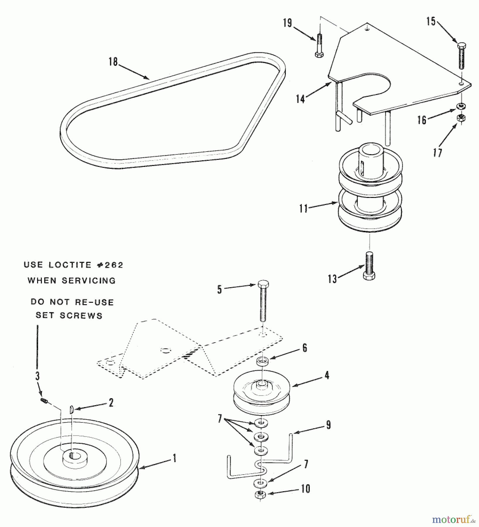  Toro Neu Mowers, Rear-Engine Rider R3-12B601 (112-6e) - Toro 112-6e Rear Engine Rider, 1990 SECTION 10-DRIVE BELT AND PULLEYS