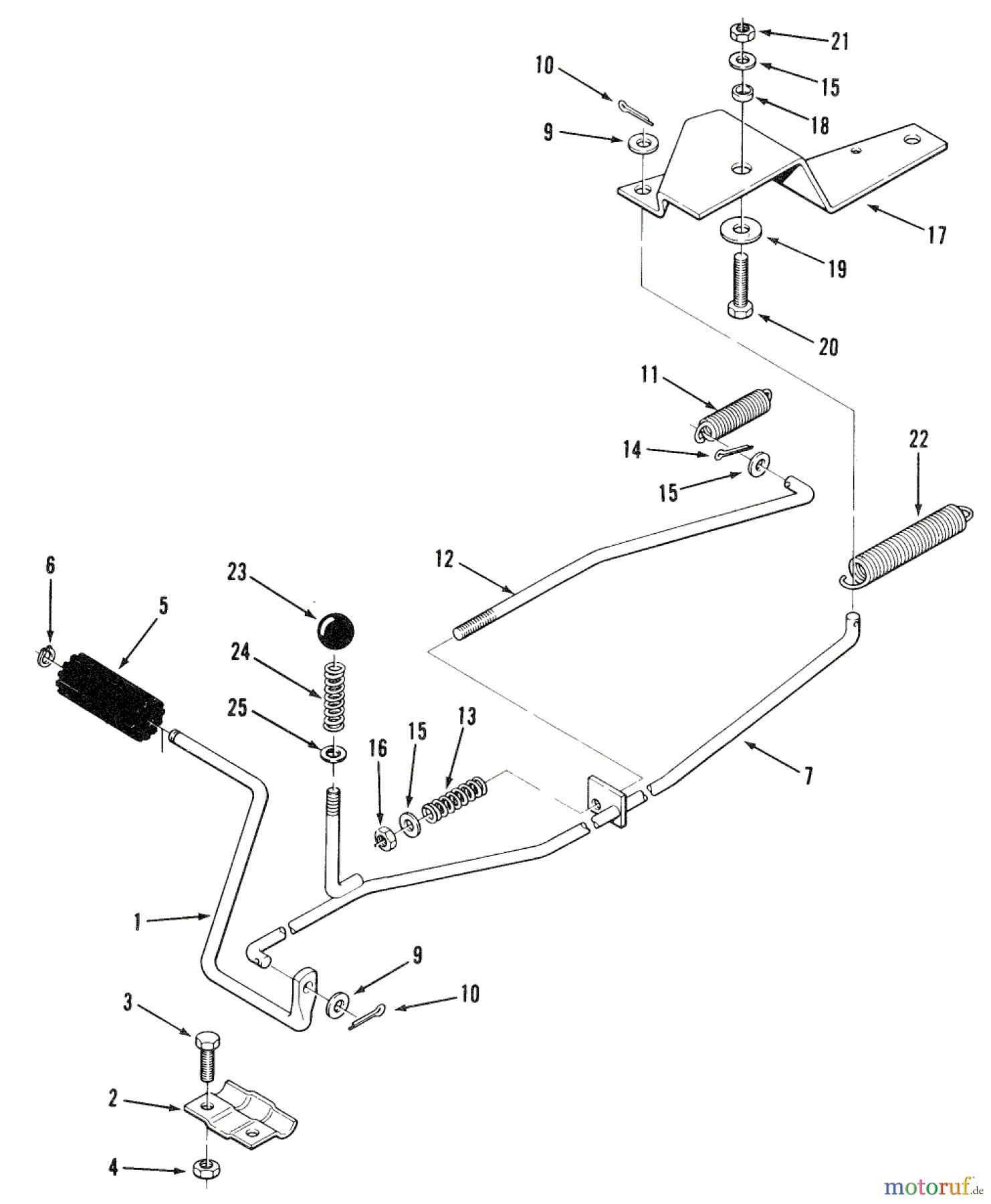  Toro Neu Mowers, Rear-Engine Rider R3-10B402 (110-4e) - Toro 110-4e Rear Engine Rider, 1991 SECTION 4-CLUTCH, BRAKE LINKAGE