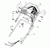 Toro 16780 - Lawnmower, 1984 (4000001-4999999) Pièces détachées HANDLE ASSEMBLY