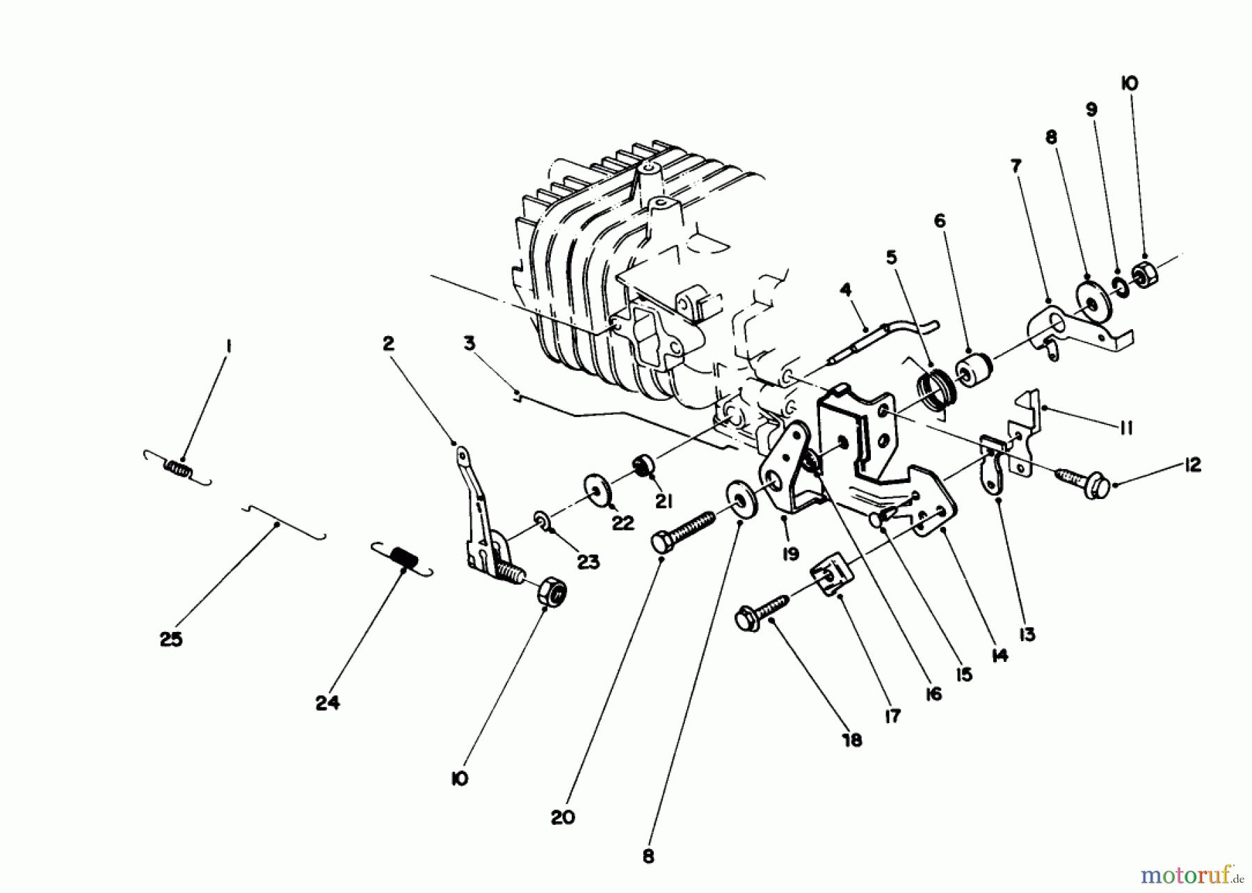  Toro Neu Mowers, Walk-Behind Seite 1 16785 - Toro Lawnmower, 1989 (9000001-9999999) GOVERNOR ASSEMBLY (MODEL NO. 47PJ8)