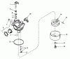 Toro 18017 - Lawnmower, 1979 (9000001-9999999) Pièces détachées CARBURETOR NO. 632046