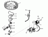 Toro 18212 - Whirlwind Lawnmower, 1968 (8000001-8999999) Pièces détachées MAGNETO NO. 610716