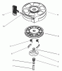 Toro 20003 - 22" Recycler Lawnmower, 2006 (260000001-260999999) Pièces détachées RECOIL STARTER ASSEMBLY NO. 590702 (OPTIONAL) TECUMSEH LV195EA-362003B