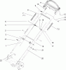 Toro 20017 - 22" Recycler Lawnmower, 2003 (230000001-230999999) Pièces détachées HANDLE ASSEMLY