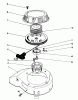 Toro 20329 - Lawnmower, 1992 (2000001-2999999) Pièces détachées RECOIL ASSEMBLY (ENGINE MODEL NO. 47PM1-2)(SERIAL NO. 2000001-2005000)