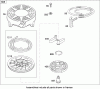 Toro 20351 - 22" Recycler Lawn Mower, 2009 (290000001-290999999) Pièces détachées REWIND STARTER ASSEMBLY BRIGGS AND STRATTON 124L02-0126-F1