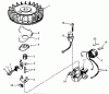 Toro 20403 - Lawnmower, 1977 (7000001-7999999) Pièces détachées MAGNETO NO. 610793A