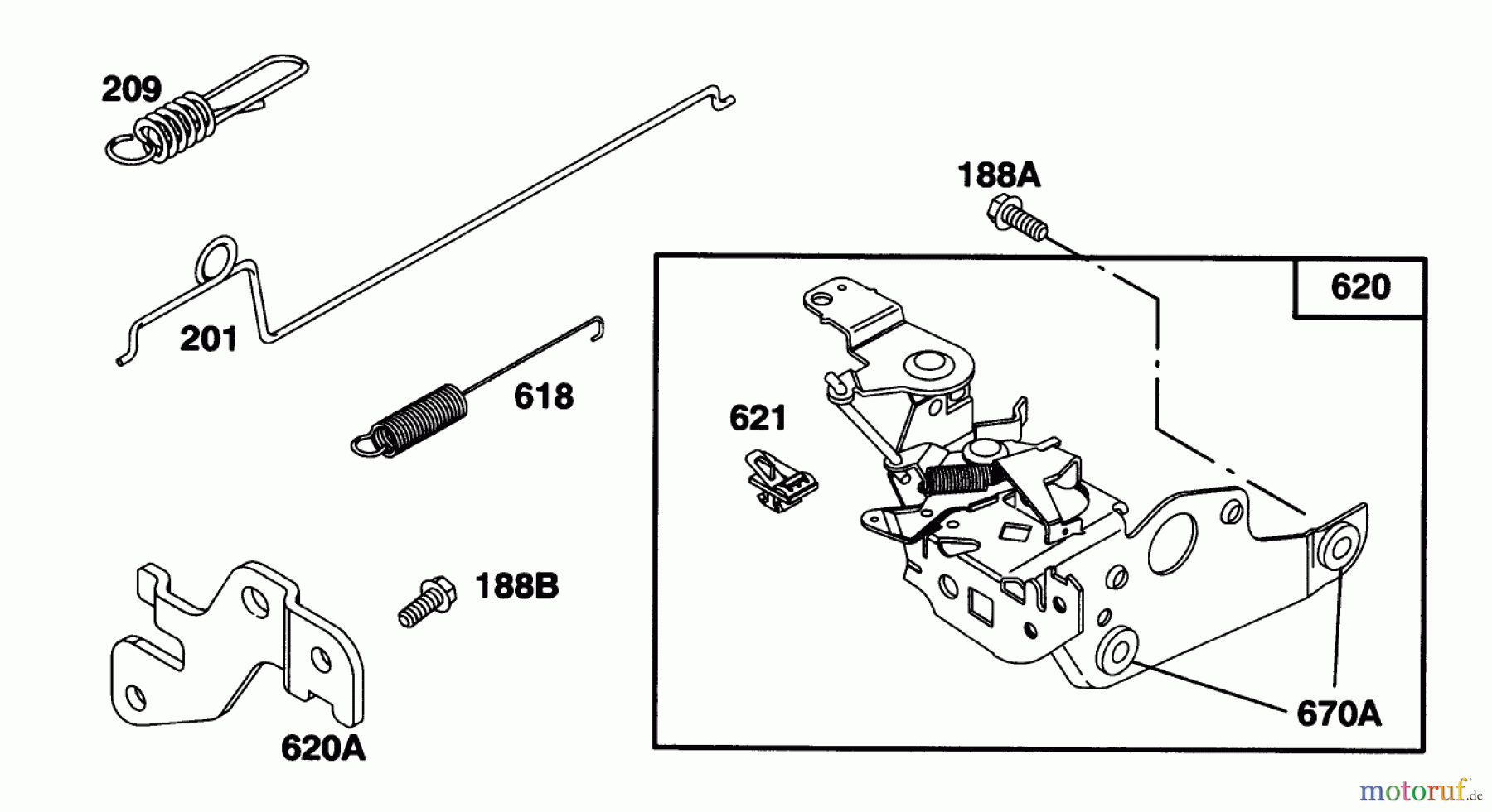  Toro Neu Mowers, Walk-Behind Seite 1 20443 - Toro Lawnmower, 1996 (6900001-6999999) ENGINE BRIGGS & STRATTON MODEL 127802-0640-01 #4