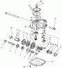 Toro 20488 (SR-21OSE) - Super Recycler Mower, SR-21OSE, 1998 (8900001-8999999) Pièces détachées GEAR CASE ASSEMBLY