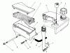 Toro 20522C - Lawnmower, 1987 (7000001-7999999) Pièces détachées AIR CLEANER & FUEL TANK ASSEMBLY (ENGINE MODEL NO. VMG6)