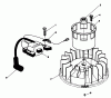 Toro 20522C - Lawnmower, 1987 (7000001-7999999) Pièces détachées MAGNETO & FLYWHEEL ASSEMBLY (ENGINE MODEL NO. VMG6)