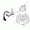 Toro 20526C - Lawnmower, 1987 (7000001-7999999) Pièces détachées MAGNETO & FLYWHEEL ASSEMBLY (MODEL NO. VMG6)
