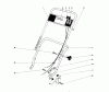 Toro 20575 - Lawnmower, 1978 (8007501-8999999) Pièces détachées HANDLE ASSEMBLY