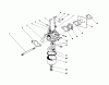 Toro 20581 - Lawnmower, 1987 (7000001-7999999) Pièces détachées CARBURETOR ASSEMBLY (ENGINE MODEL NO. 47PF5 & 47PG6)