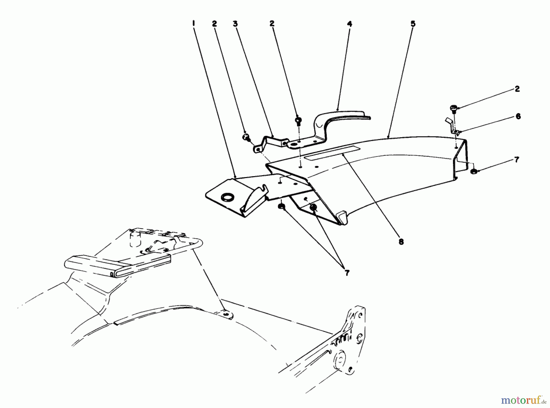  Toro Neu Mowers, Walk-Behind Seite 1 20628C - Toro Lawnmower, 1987 (7000001-7999999) SIDE DISCHARGE CHUTE MODEL NO. 59108 (OPTIONAL)