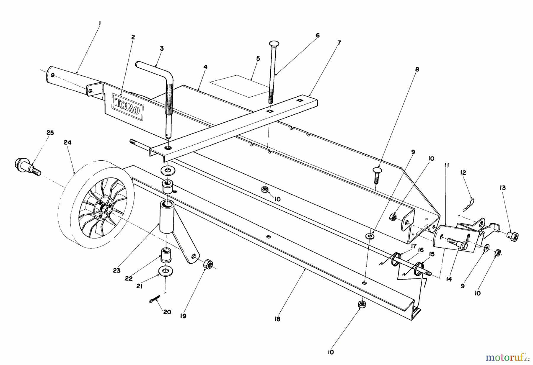  Toro Neu Mowers, Walk-Behind Seite 1 20672 - Toro Lawnmower, 1983 (3000001-3999999) DETHATCHER KIT MODEL NO. 59126 (OPTIONAL)