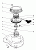 Toro 20680 - Lawnmower, 1986 (6000001-6999999) Pièces détachées RECOIL ASSEMBLY