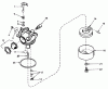 Toro 20705 - Lawnmower, 1984 (4000001-4999999) Pièces détachées CARBURETOR NO. 632050A