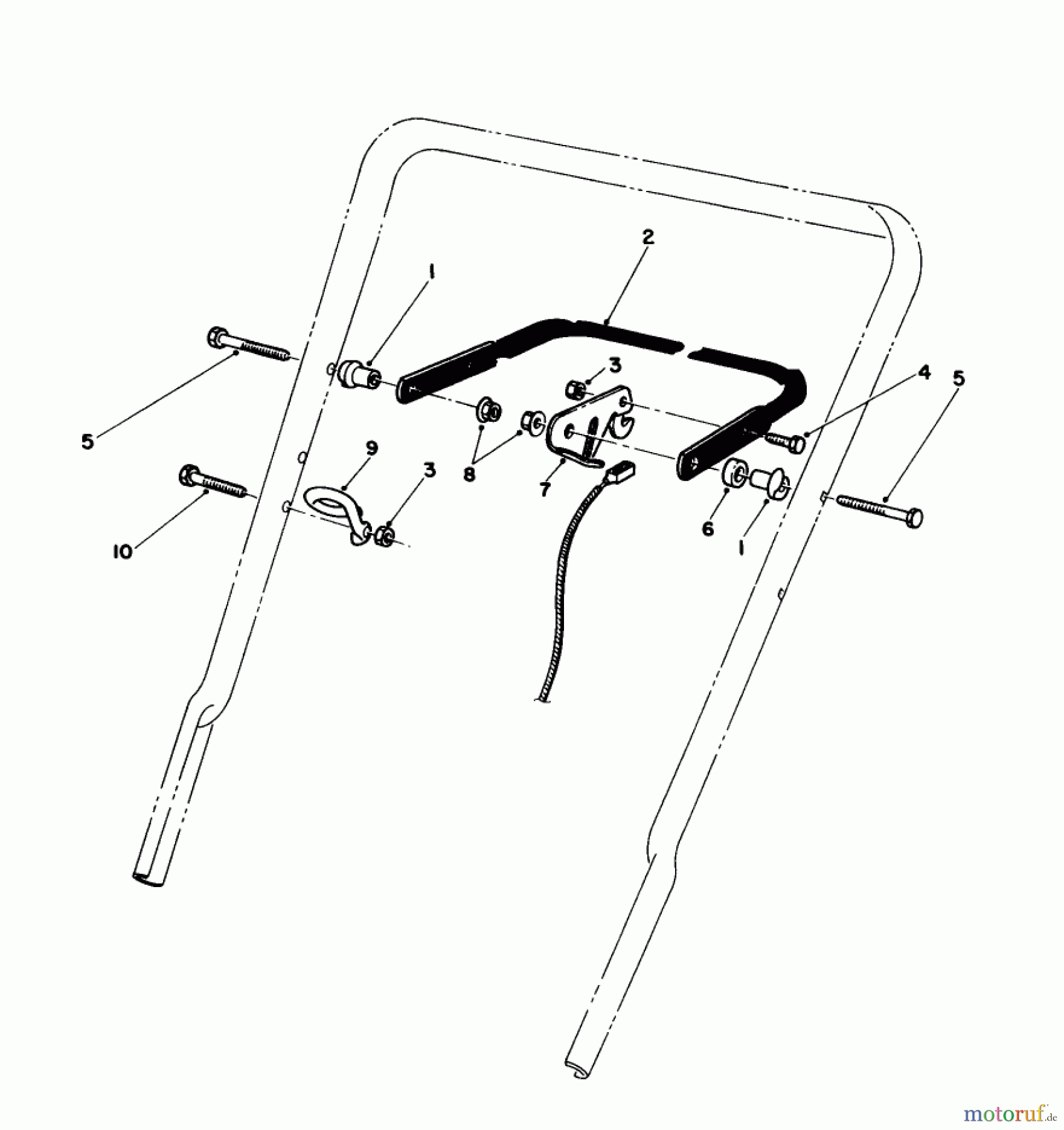  Toro Neu Mowers, Walk-Behind Seite 2 22041 - Toro Lawnmower, 1991 (1000001-1999999) CONTROL ASSEMBLY