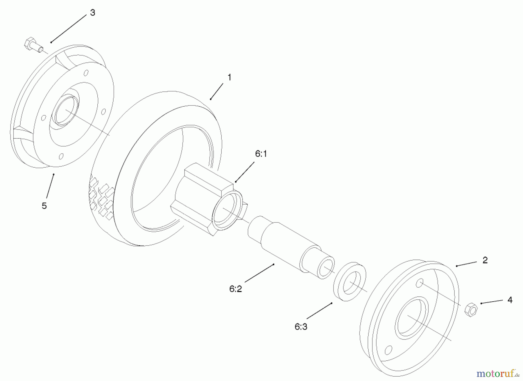  Toro Neu Mowers, Walk-Behind Seite 2 22043 - Toro Recycler Mower, 2003 (230000001-230999999) REAR WHEEL AND TIRE ASSEMBLY NO. 74-1720