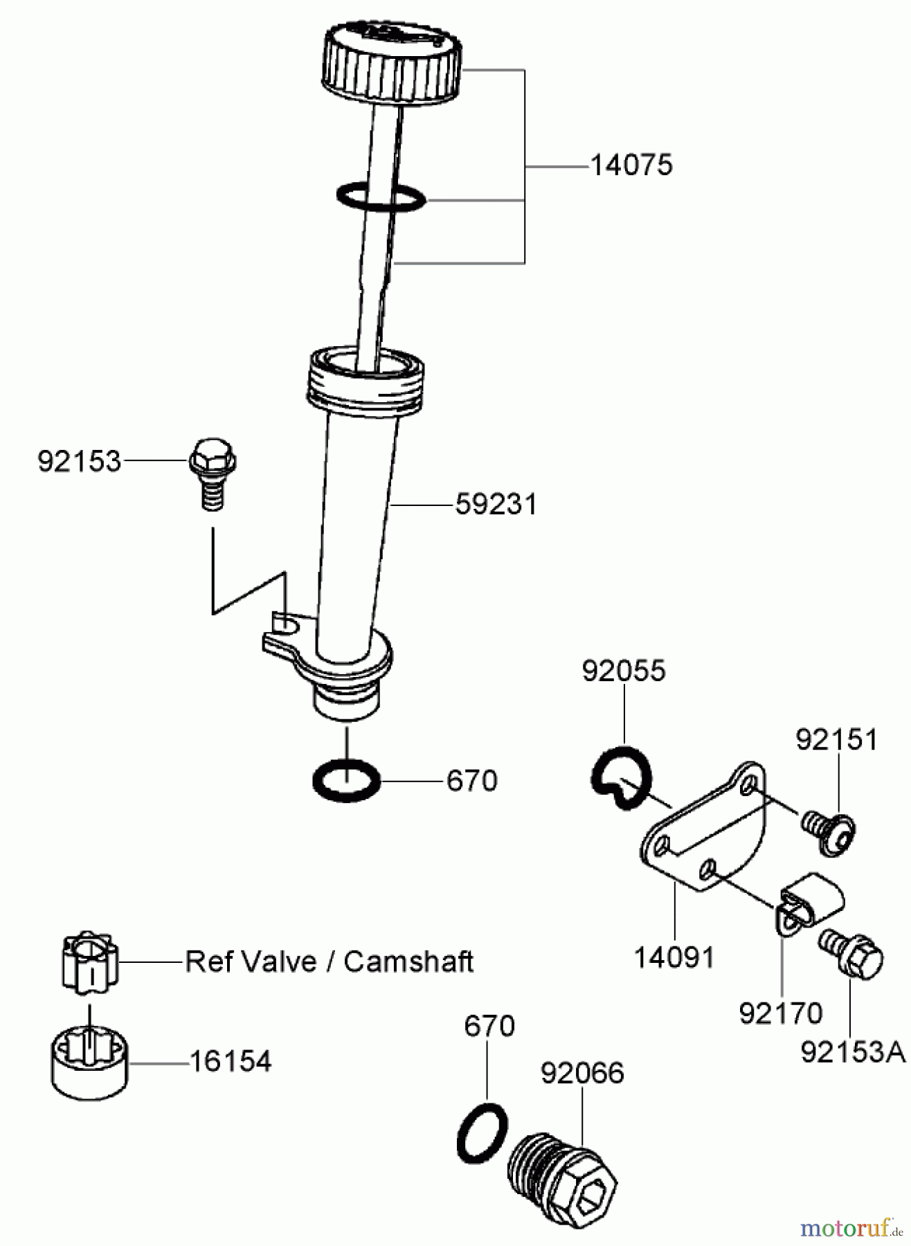  Toro Neu Mowers, Walk-Behind Seite 2 22164 (PT21) - Toro PT21 Trim Mower, 2007 (270003001-270999999) LUBRICATION EQUIPMENT ASSEMBLY KAWASAKI FJ180V-AS28