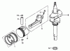 Toro 22167 - 21" Heavy-Duty Recycler/Rear Bagger Lawnmower, 2003 (230000001-230999999) Pièces détachées CRANKSHAFT AND PISTON ASSEMBLY HONDA GXV160K1 A1