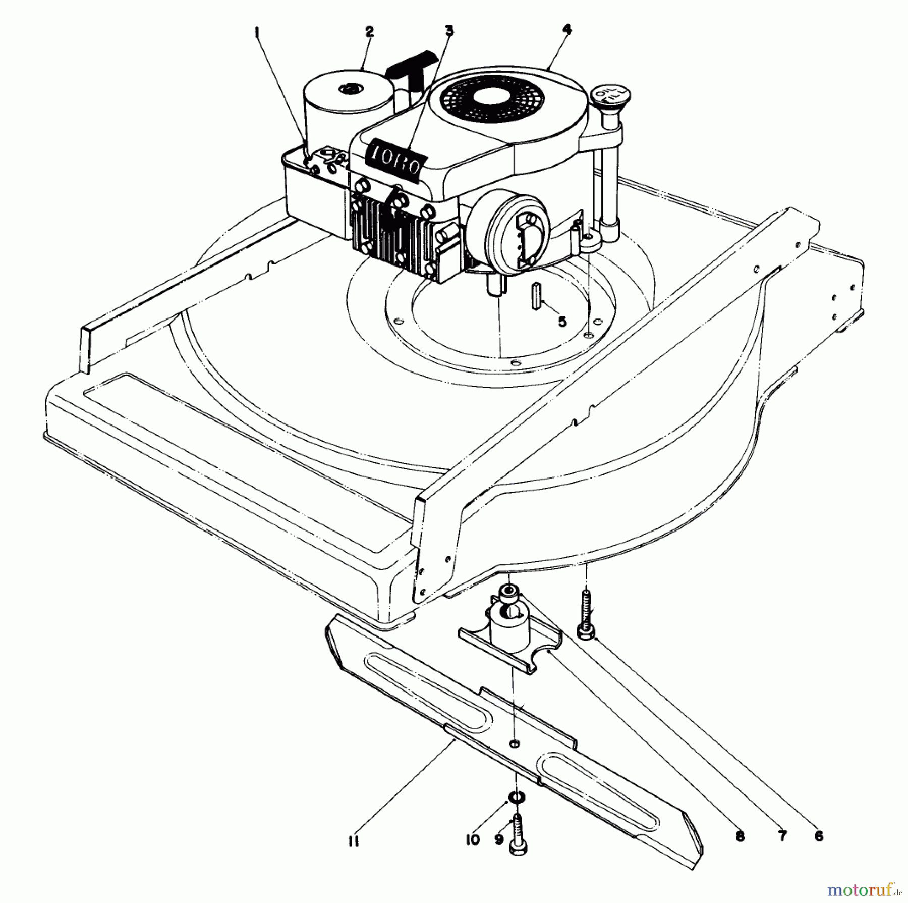  Toro Neu Mowers, Walk-Behind Seite 2 23450 - Toro Lawnmower, 1981 (1000001-1999999) ENGINE ASSEMBLY