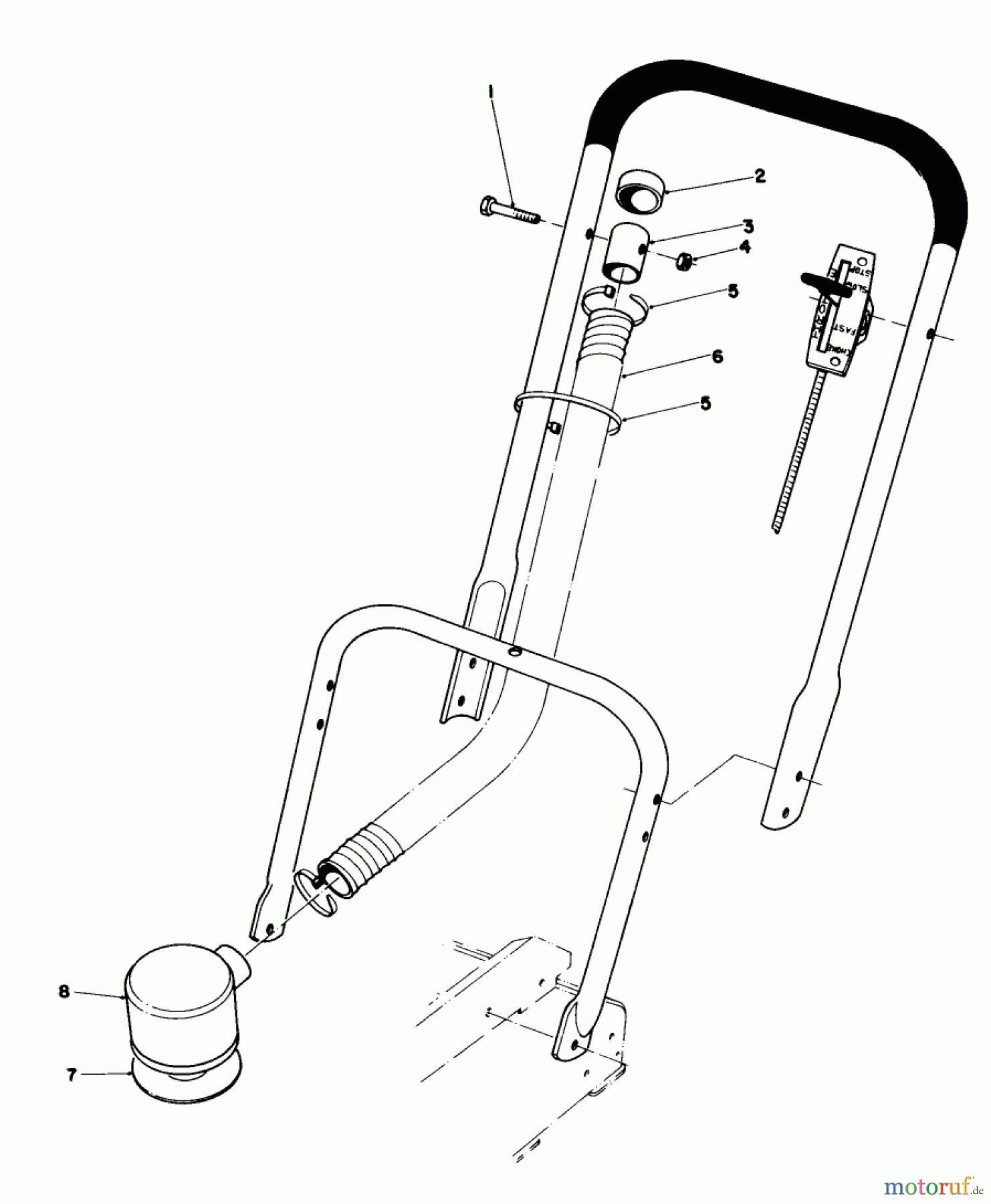  Toro Neu Mowers, Walk-Behind Seite 2 23450 - Toro Lawnmower, 1981 (1000001-1999999) REMOTE AIR CLEANER KIT NO. 43-6940 (OPTIONAL)