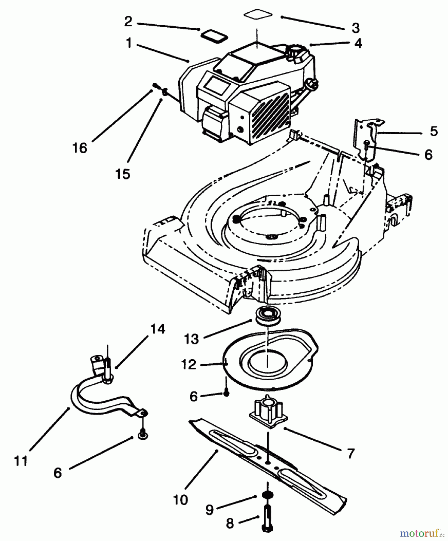  Toro Neu Mowers, Walk-Behind Seite 2 26630B - Toro Lawnmower, 1993 (3900001-3999999) ENGINE ASSEMBLY