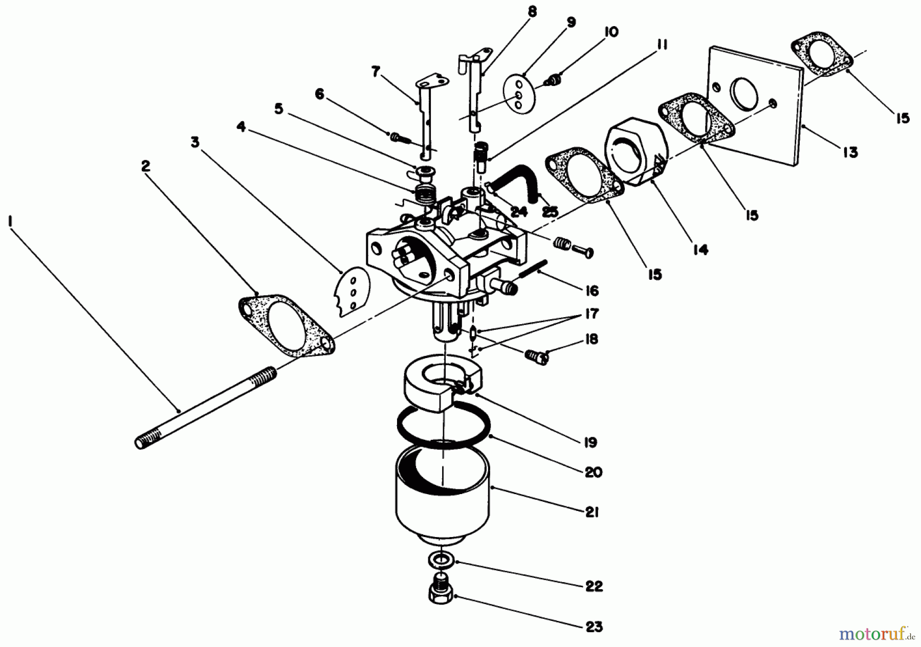  Toro Neu Mowers, Walk-Behind Seite 2 26640B - Toro Lawnmower, 1993 (3900001-3999999) CARBURETOR ASSEMBLY (MODEL NO. 47PN2-6)