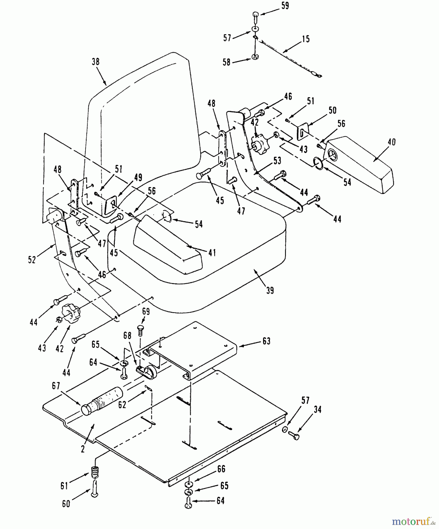  Toro Neu Mowers, Zero-Turn 74140 (724-Z) - Toro 724-Z Tractor, 1995 (590001-599999) SEAT