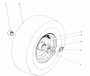 Toro 31823 (832) - 832 Snowthrower, 1977 (7000001-7999999) Pièces détachées WHEEL ASSEMBLY