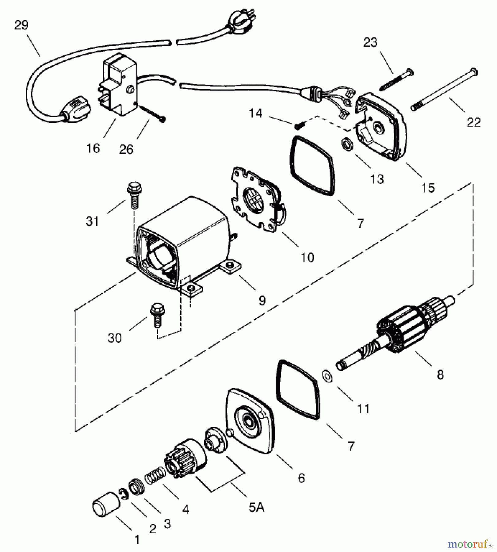  Toro Neu Snow Blowers/Snow Throwers Seite 1 38592 (1332) - Toro 1332 Power Shift Snowthrower, 2002 (220000001-220999999) ELECTRIC STARTER (110 VOLT) NO. 37105