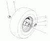 Toro 38160 (1132) - 1132 Snowthrower, 1986 (6000001-6999999) Pièces détachées WHEEL ASSEMBLY