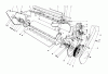 Toro 38165 (S-620) - S-620 Snowthrower, 1987 (7000001-7999999) Pièces détachées LOWER MAIN FRAME ASSEMBLY