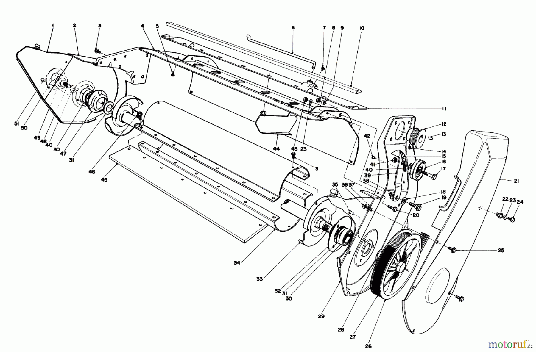  Toro Neu Snow Blowers/Snow Throwers Seite 1 38165 (S-620) - Toro S-620 Snowthrower, 1991 (1000001-1999999) LOWER MAIN FRAME ASSEMBLY