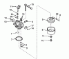 Toro 38171 - CCR Powerlite Snowthrower, 1992 (2000001-2999999) Pièces détachées CARBURETOR NO. 632552