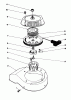 Toro 38180 - CCR 2000 Snowthrower, 1986 (6000001-6999999) Pièces détachées RECOIL STARTER ASSEMBLY