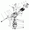 Toro 38180 - CCR 2000 Snowthrower, 1988 (8000001-8999999) Pièces détachées CARBURETOR ASSEMBLY