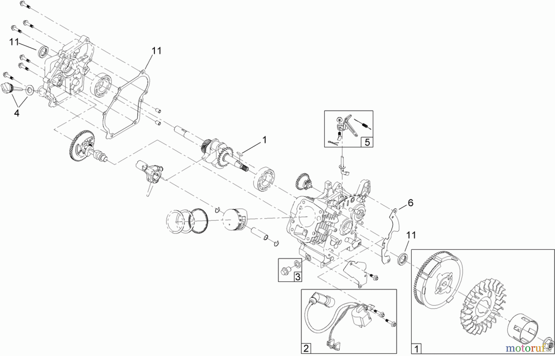  Toro Neu Snow Blowers/Snow Throwers Seite 1 38283 - Toro Powerlite Snowthrower, 2013 (SN 313000001-313999999) ENGINE ASSEMBLY NO. 2