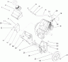 Toro 38515 (2450) - CCR 2450 GTS Snowthrower, 2004 (240000001-240999999) Pièces détachées ENGINE AND FRAME ASSEMBLY