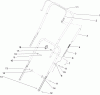 Toro 38536 (2450) - CCR 2450 GTS Snowthrower, 2005 (250000001-250999999) Pièces détachées HANDLE ASSEMBLY