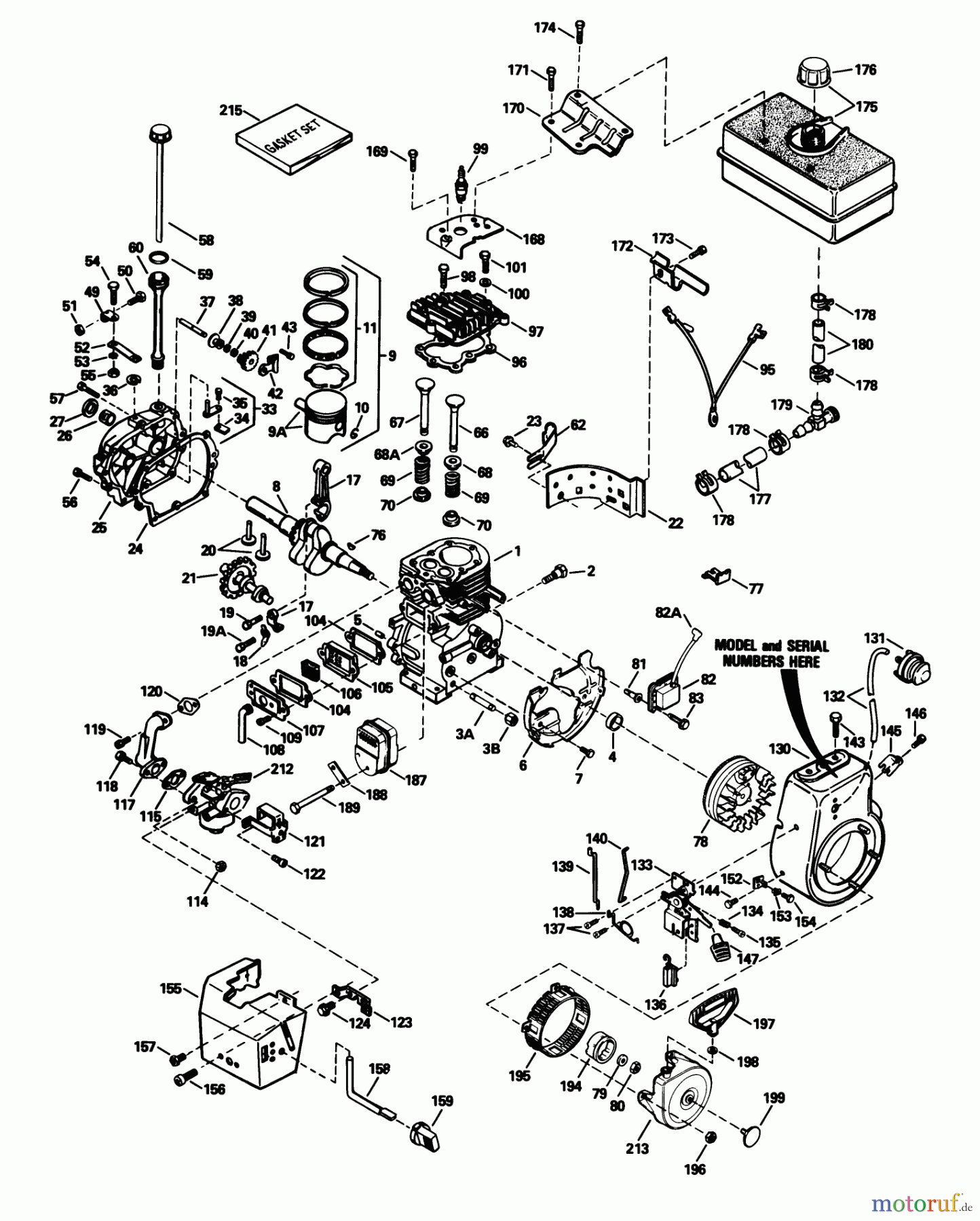  Toro Neu Snow Blowers/Snow Throwers Seite 1 38540 (824) - Toro 824 Power Shift Snowthrower, 1992 (2000001-2999999) ENGINE TECUMSEH MODEL NO. HM80-155337P