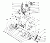 Toro 38573 (828) - 828 Power Shift Snowthrower, 1989 (9000001-9999999) Pièces détachées TRACTION DRIVE ASSEMBLY